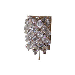 Wall Light with Silver Button